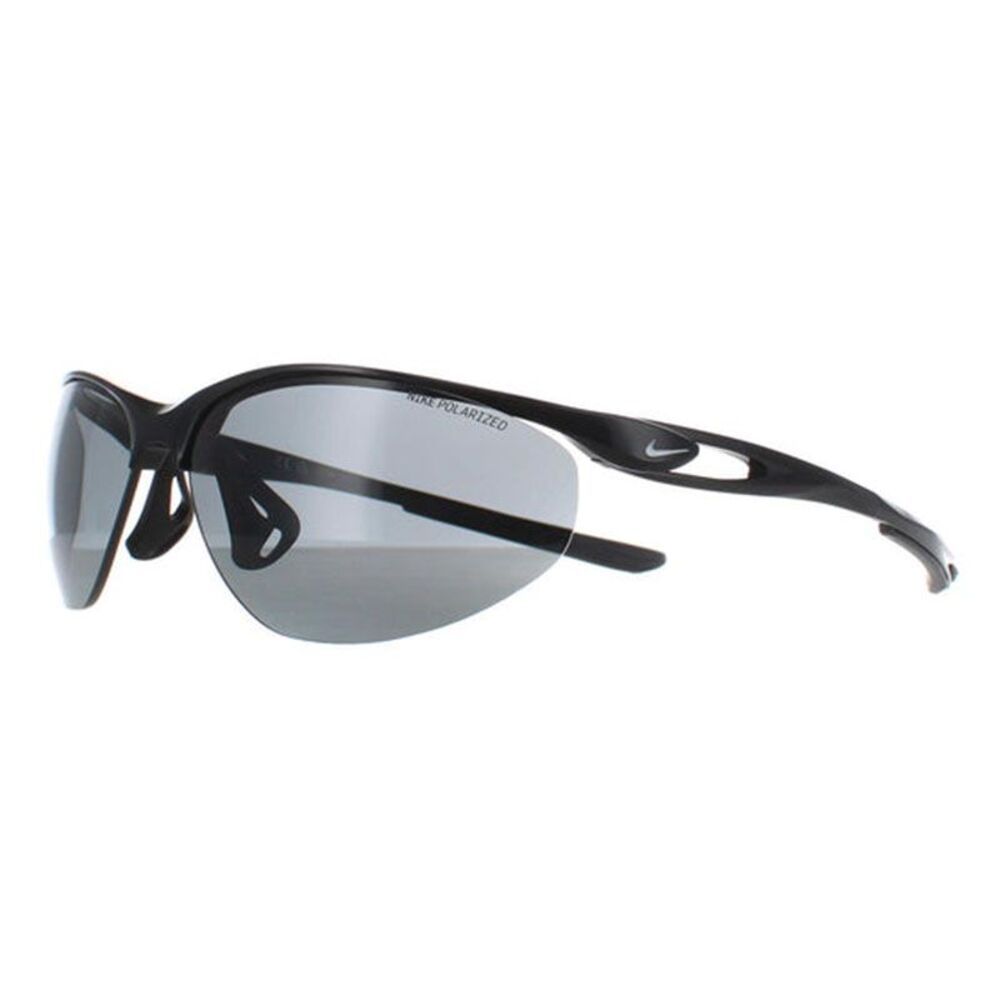 Nike Sunglasses Shield Semi Rim, Black Frame and Grey Polarized Lens